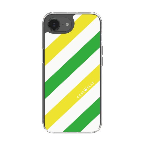 スリムプロテクションケース［ Big Stripe - Green × Yellow ］