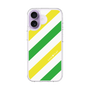 スリムプロテクションケース［ Big Stripe - Green × Yellow ］