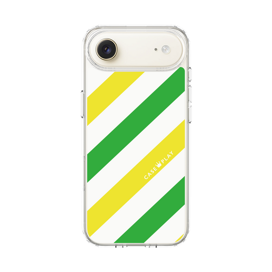 スリムプロテクションケース［ Big Stripe - Green × Yellow ］