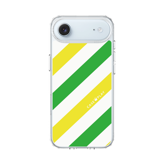 スリムプロテクションケース［ Big Stripe - Green × Yellow ］