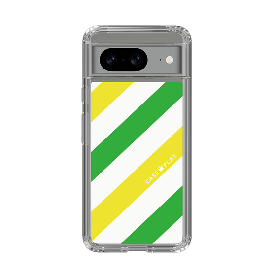 スリムプロテクションケース［ Big Stripe - Green × Yellow ］