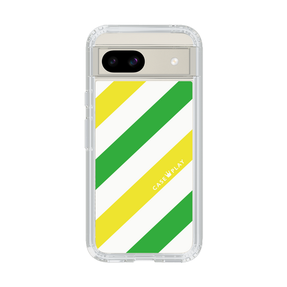 スリムプロテクションケース［ Big Stripe - Green × Yellow ］