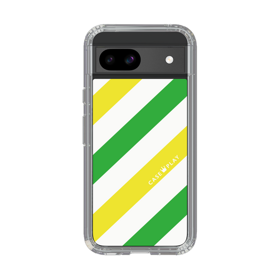 スリムプロテクションケース［ Big Stripe - Green × Yellow ］