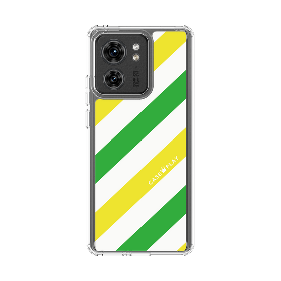 スリムプロテクションケース［ Big Stripe - Green × Yellow ］