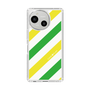 スリムプロテクションケース［ Big Stripe - Green × Yellow ］
