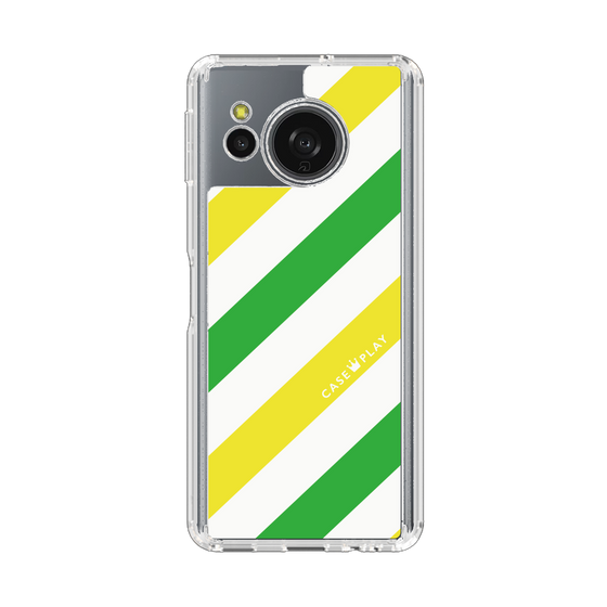 スリムプロテクションケース［ Big Stripe - Green × Yellow ］
