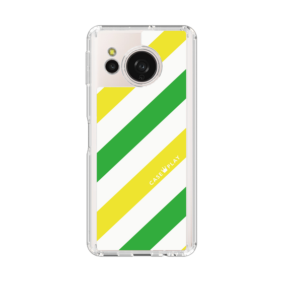 スリムプロテクションケース［ Big Stripe - Green × Yellow ］