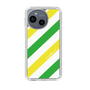 スリムプロテクションケース［ Big Stripe - Green × Yellow ］