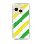 スリムプロテクションケース［ Big Stripe - Green × Yellow ］