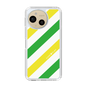 スリムプロテクションケース［ Big Stripe - Green × Yellow ］