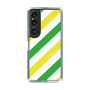 スリムプロテクションケース［ Big Stripe - Green × Yellow ］