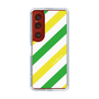 スリムプロテクションケース［ Big Stripe - Green × Yellow ］