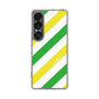 スリムプロテクションケース［ Big Stripe - Green × Yellow ］
