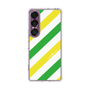 スリムプロテクションケース［ Big Stripe - Green × Yellow ］