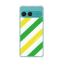 スリムプロテクションケース［ Big Stripe - Green × Yellow ］