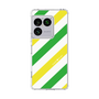 スリムプロテクションケース［ Big Stripe - Green × Yellow ］