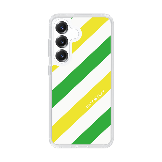 スリムプロテクションケース［ Big Stripe - Green × Yellow ］