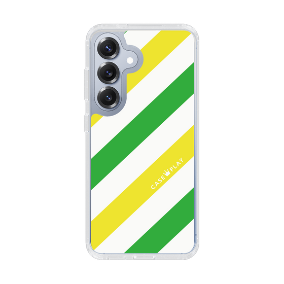 スリムプロテクションケース［ Big Stripe - Green × Yellow ］