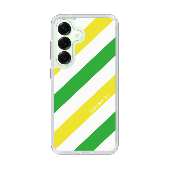 スリムプロテクションケース［ Big Stripe - Green × Yellow ］