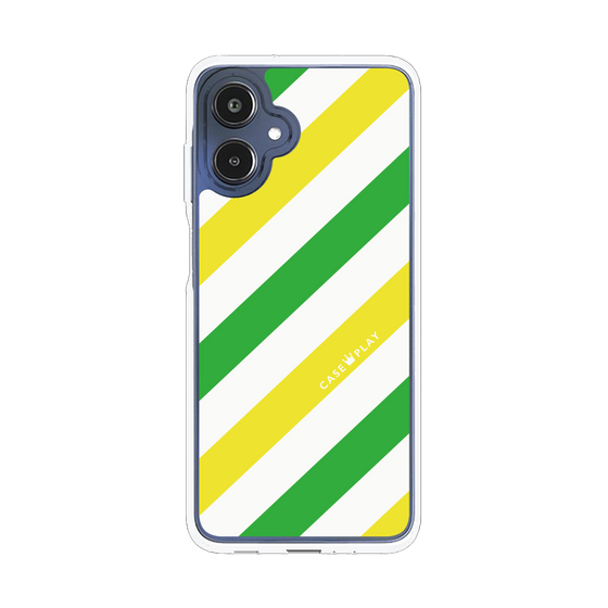 スリムプロテクションケース［ Big Stripe - Green × Yellow ］