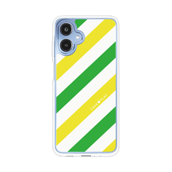 スリムプロテクションケース［ Big Stripe - Green × Yellow ］