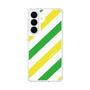 スリムプロテクションケース［ Big Stripe - Green × Yellow ］