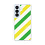 スリムプロテクションケース［ Big Stripe - Green × Yellow ］