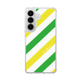スリムプロテクションケース［ Big Stripe - Green × Yellow ］