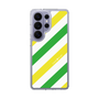スリムプロテクションケース［ Big Stripe - Green × Yellow ］