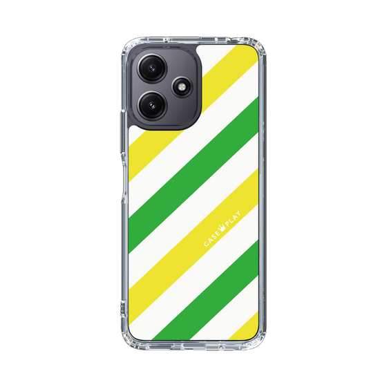 スリムプロテクションケース［ Big Stripe - Green × Yellow ］