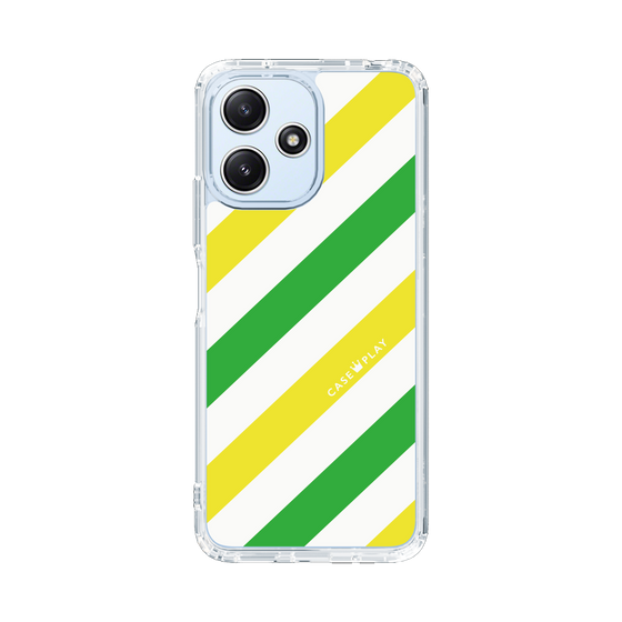 スリムプロテクションケース［ Big Stripe - Green × Yellow ］