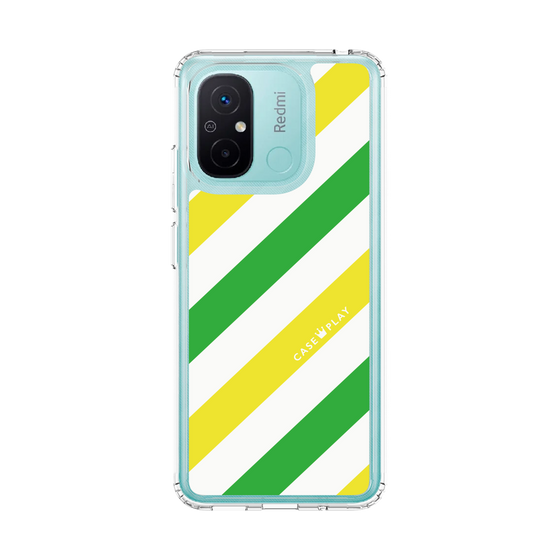 スリムプロテクションケース［ Big Stripe - Green × Yellow ］