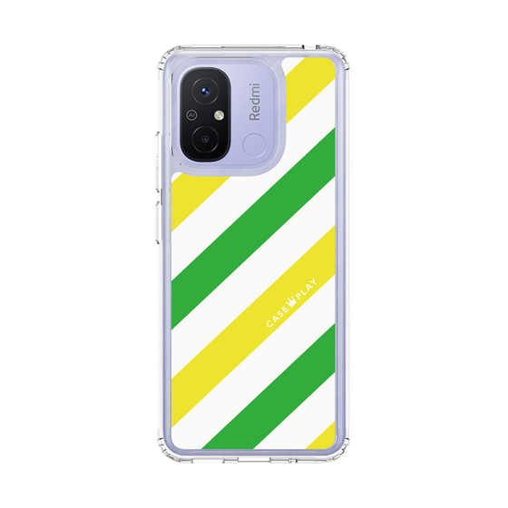 スリムプロテクションケース［ Big Stripe - Green × Yellow ］