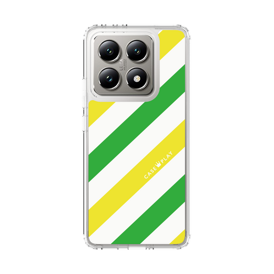 スリムプロテクションケース［ Big Stripe - Green × Yellow ］