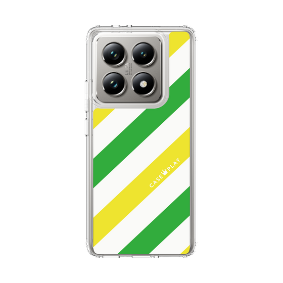 スリムプロテクションケース［ Big Stripe - Green × Yellow ］