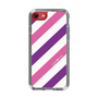 スリムプロテクションケース［ Big Stripe - Purple × Pink ］