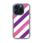 スリムプロテクションケース［ Big Stripe - Purple × Pink ］