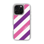 スリムプロテクションケース［ Big Stripe - Purple × Pink ］