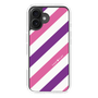 スリムプロテクションケース［ Big Stripe - Purple × Pink ］