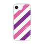 スリムプロテクションケース［ Big Stripe - Purple × Pink ］