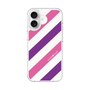スリムプロテクションケース［ Big Stripe - Purple × Pink ］