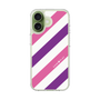 スリムプロテクションケース［ Big Stripe - Purple × Pink ］