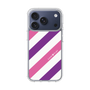 スリムプロテクションケース［ Big Stripe - Purple × Pink ］