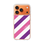 スリムプロテクションケース［ Big Stripe - Purple × Pink ］