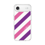 スリムプロテクションケース［ Big Stripe - Purple × Pink ］