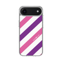 スリムプロテクションケース［ Big Stripe - Purple × Pink ］