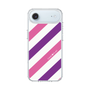 スリムプロテクションケース［ Big Stripe - Purple × Pink ］