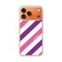 スリムプロテクションケース［ Big Stripe - Purple × Pink ］