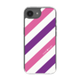 スリムプロテクションケース［ Big Stripe - Purple × Pink ］