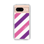 スリムプロテクションケース［ Big Stripe - Purple × Pink ］